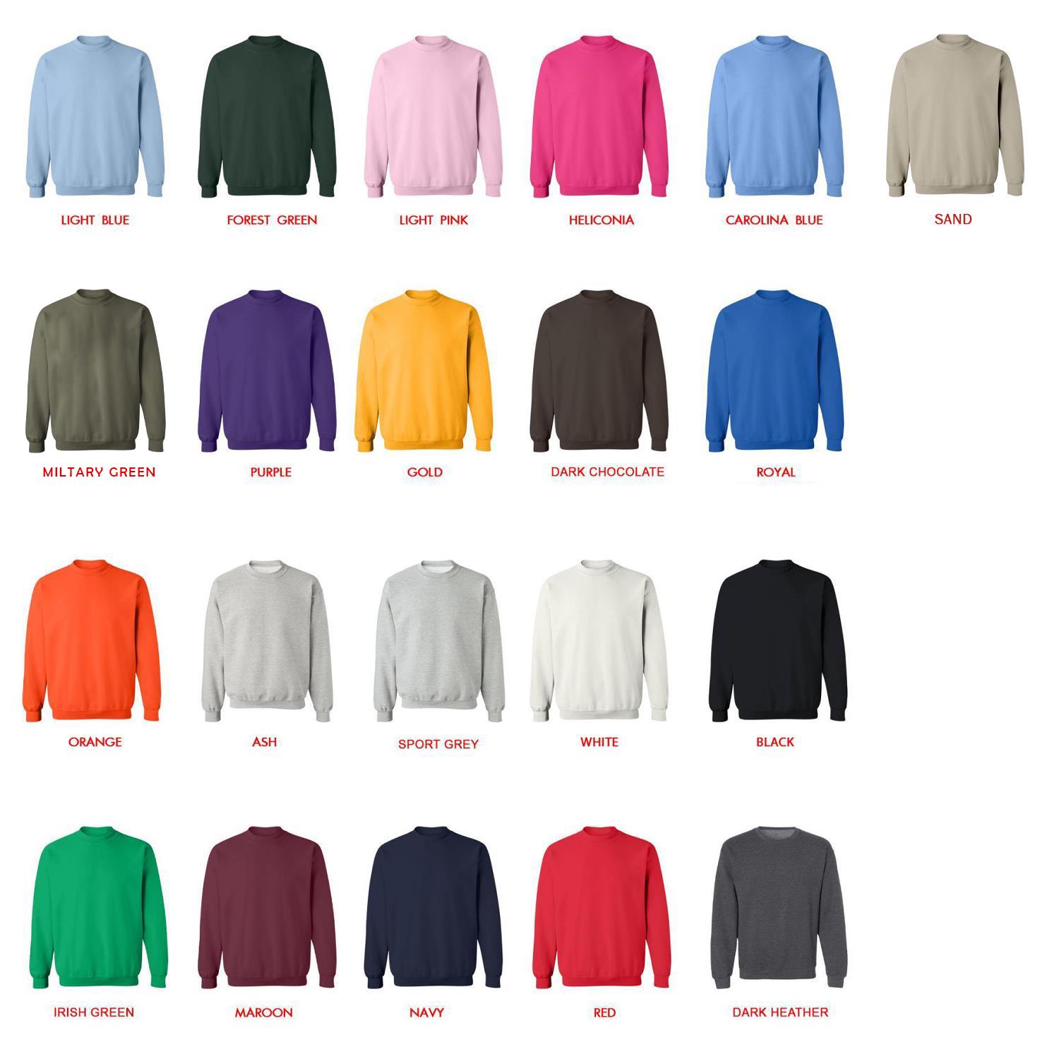 sweatshirt color chart - Undertale Merch