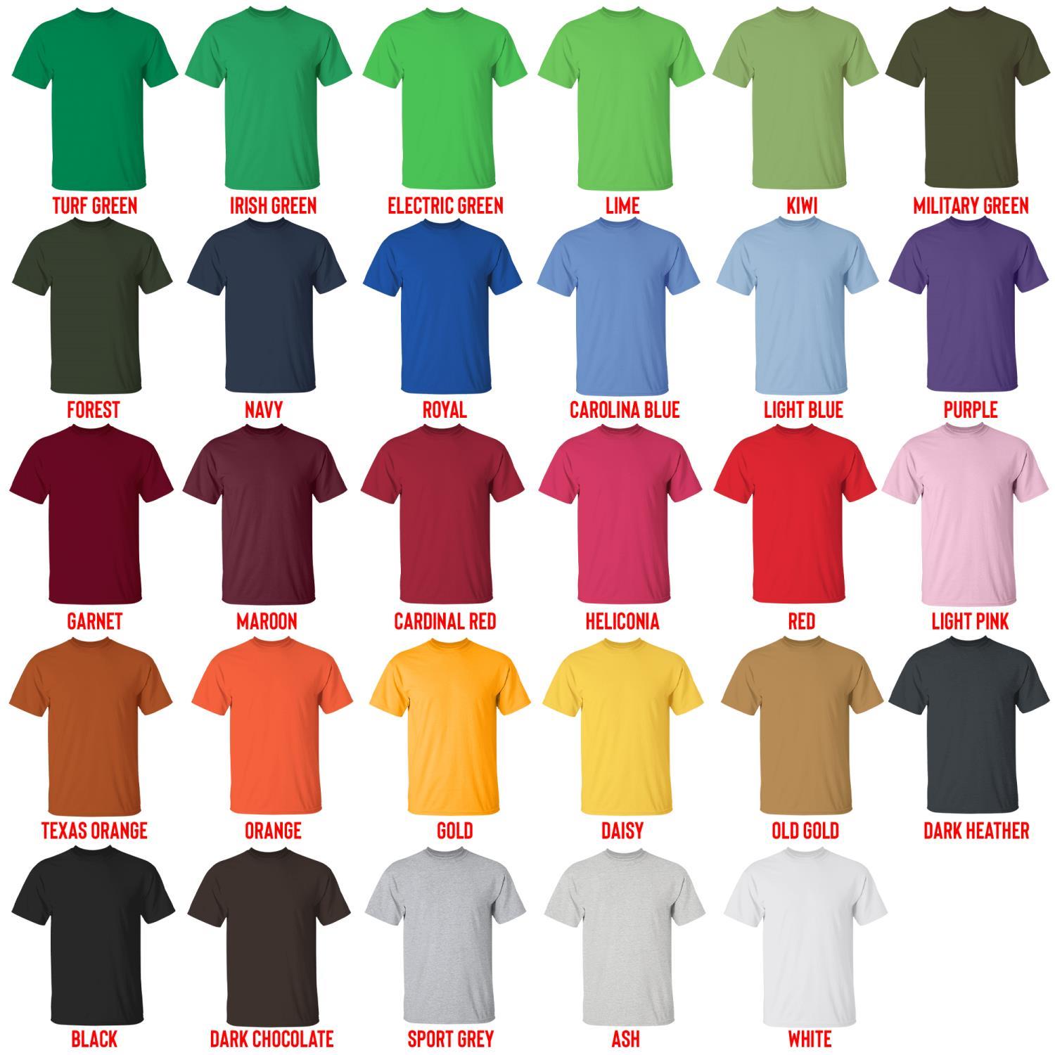 t shirt color chart - Undertale Merch