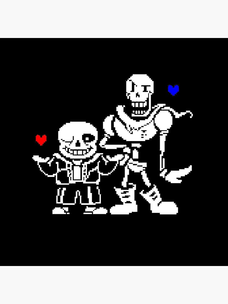 Undertale Sans And Papyrus Throw Pillow - Image 2