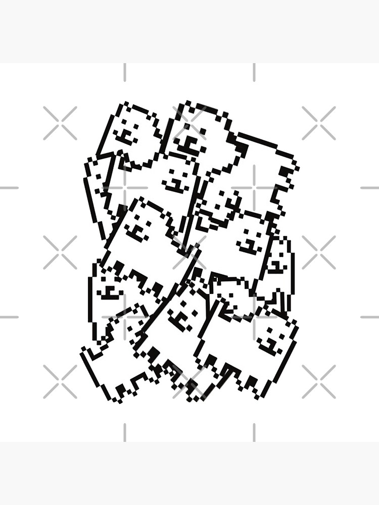 Undertale Annoying Dog Collage Throw Pillow - Image 2