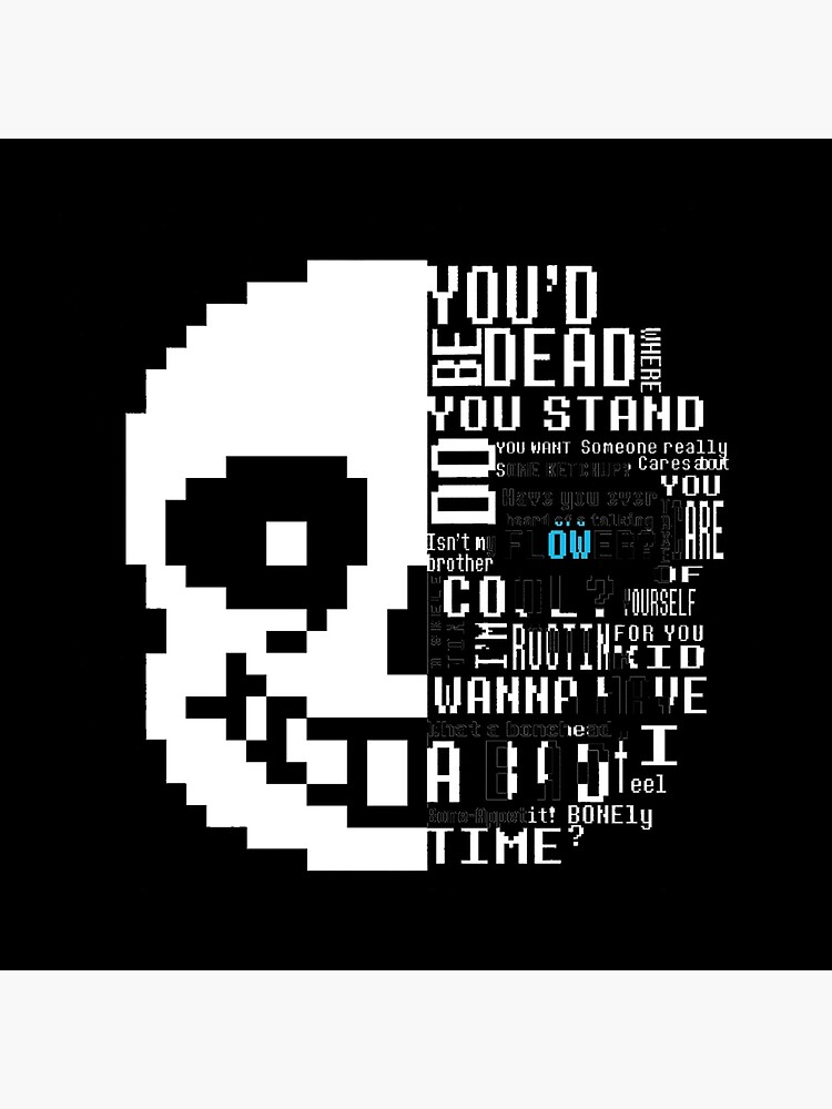 Undertale Sans Shirt Throw Pillow - Image 2