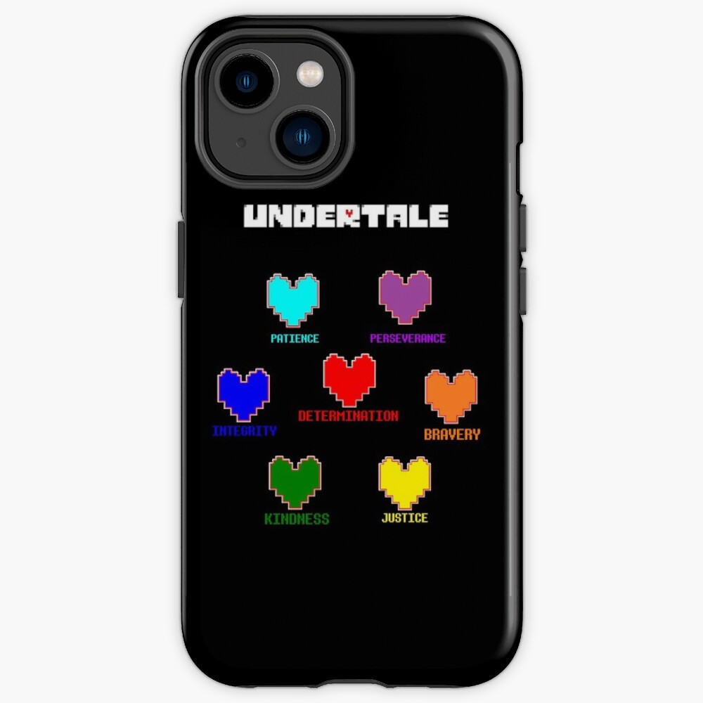 Undertale 7 Hearts Souls Iphone Case