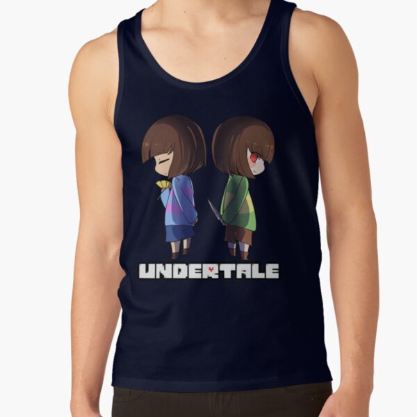 Undertale Chara And Frisk Cute Tank Top - Image 5