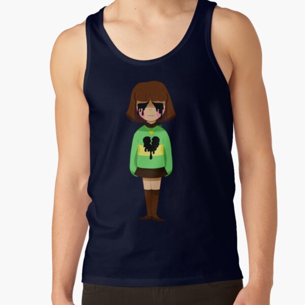 Undertale Chara Bleeding Heart Tank Top - Image 5