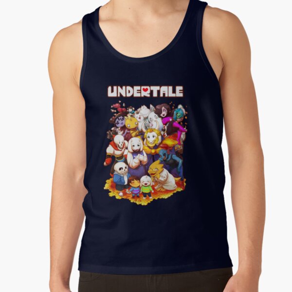 Undertale Video Game Main Characters Funny Design Tank Top - Image 5