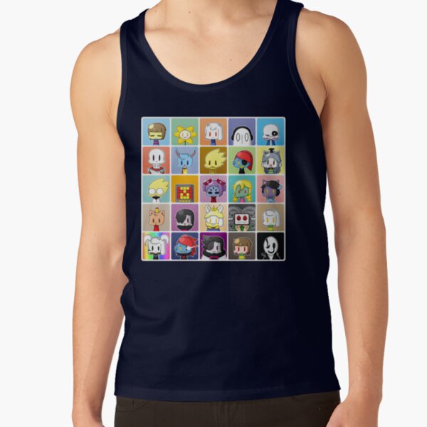 Undertale Profile Characters Tank Top - Image 5