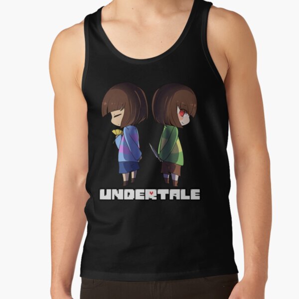 Undertale Chara And Frisk Cute Tank Top - Image 3