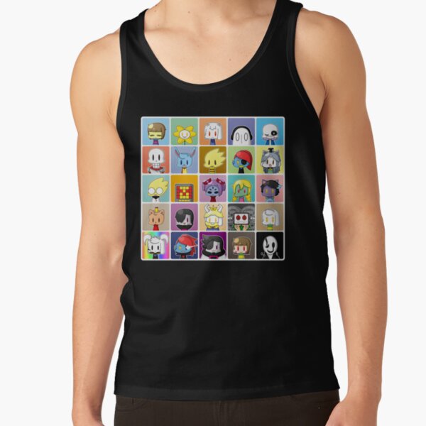 Undertale Profile Characters Tank Top - Image 2