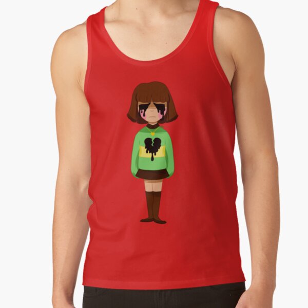 Undertale Chara Bleeding Heart Tank Top - Image 4