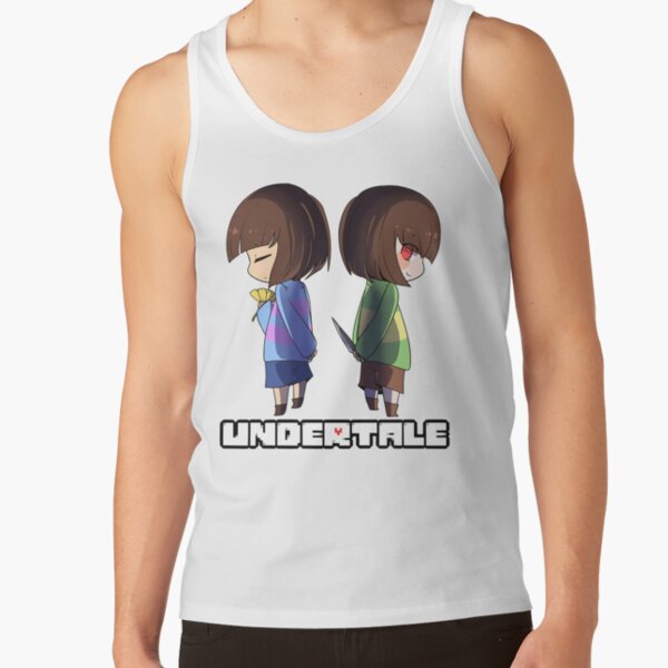 Undertale Chara And Frisk Cute Tank Top - Image 2