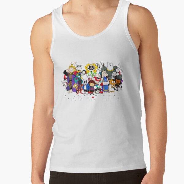 Undertale Game Characters Gamer Fan Tank Top - Image 2