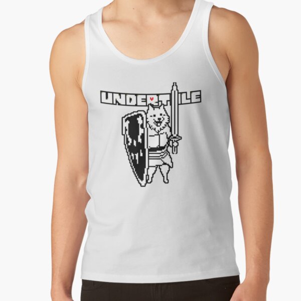 Undertale Lesser Dog W Logo Tank Top