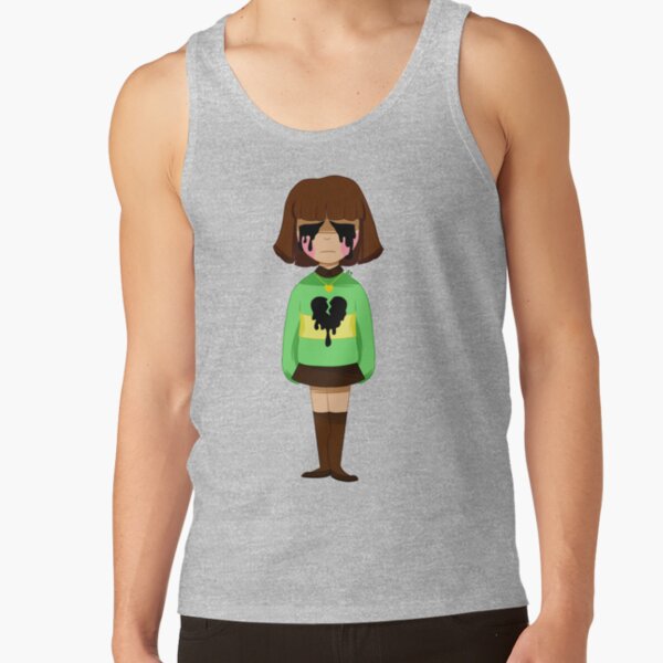 Undertale Chara Bleeding Heart Tank Top - Image 3