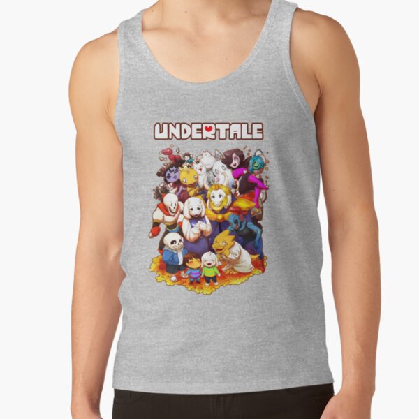 Undertale Video Game Main Characters Funny Design Tank Top - Image 3