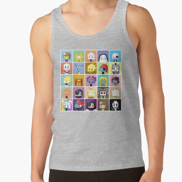 Undertale Profile Characters Tank Top - Image 3