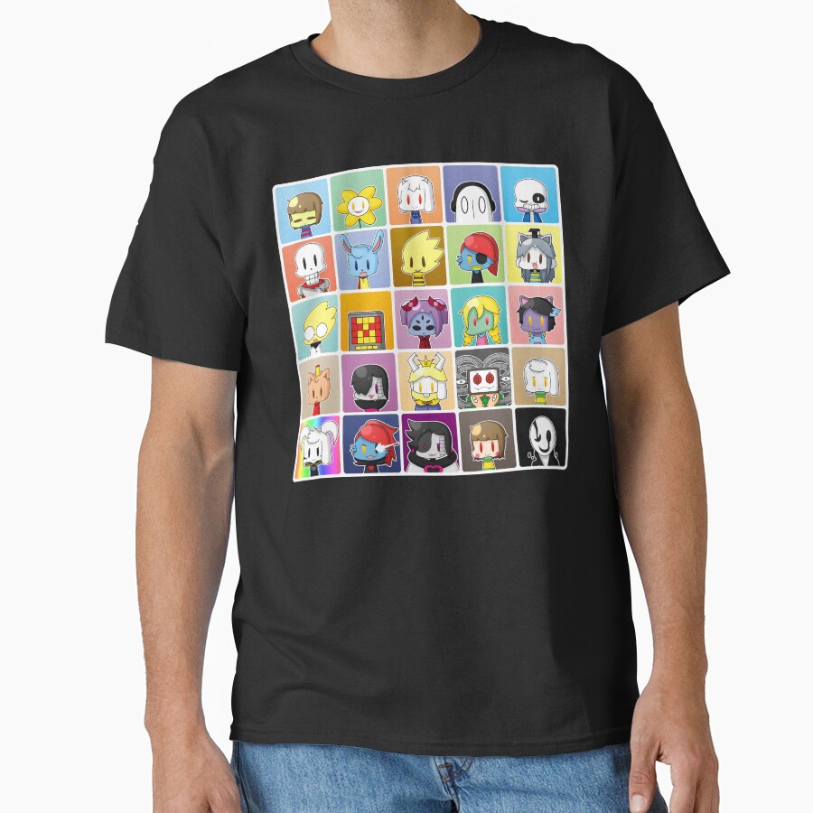 Undertale Profile Characters T-shirt - Image 2