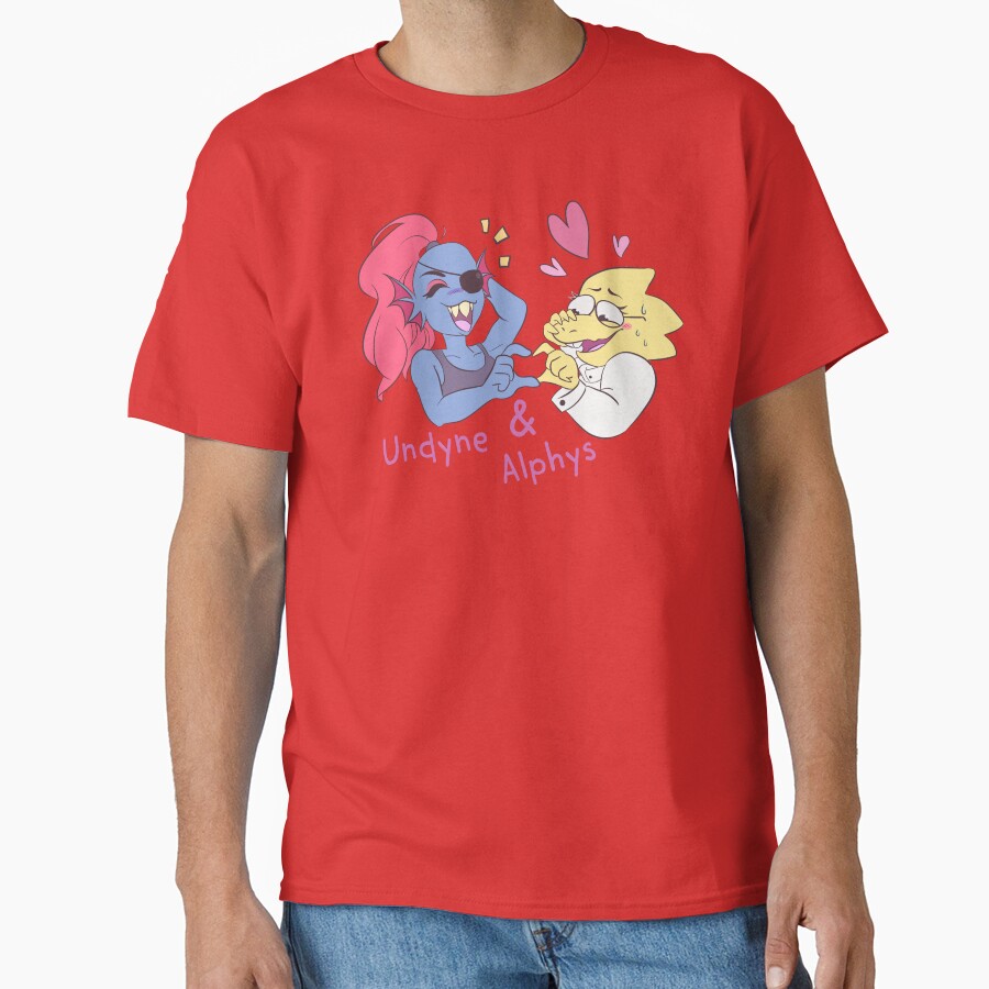 Undertale Undyne And Alphys T-shirt - Image 5