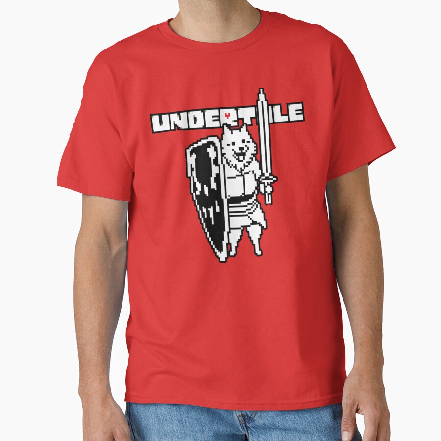 Undertale Lesser Dog W Logo T-shirt - Image 5