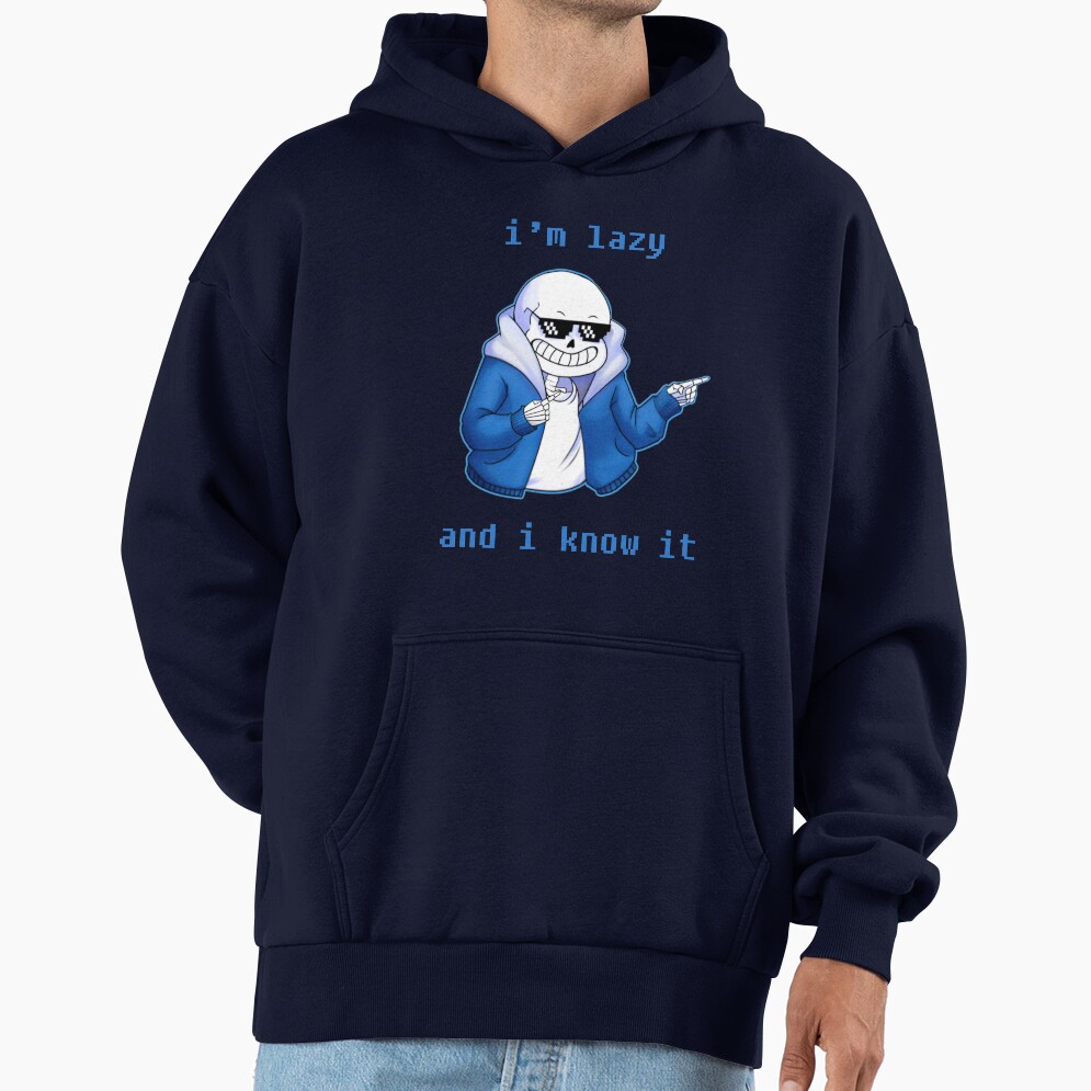 Lazy And I Know It Original Undertale Skeleton Inspired Hoodie - Image 5