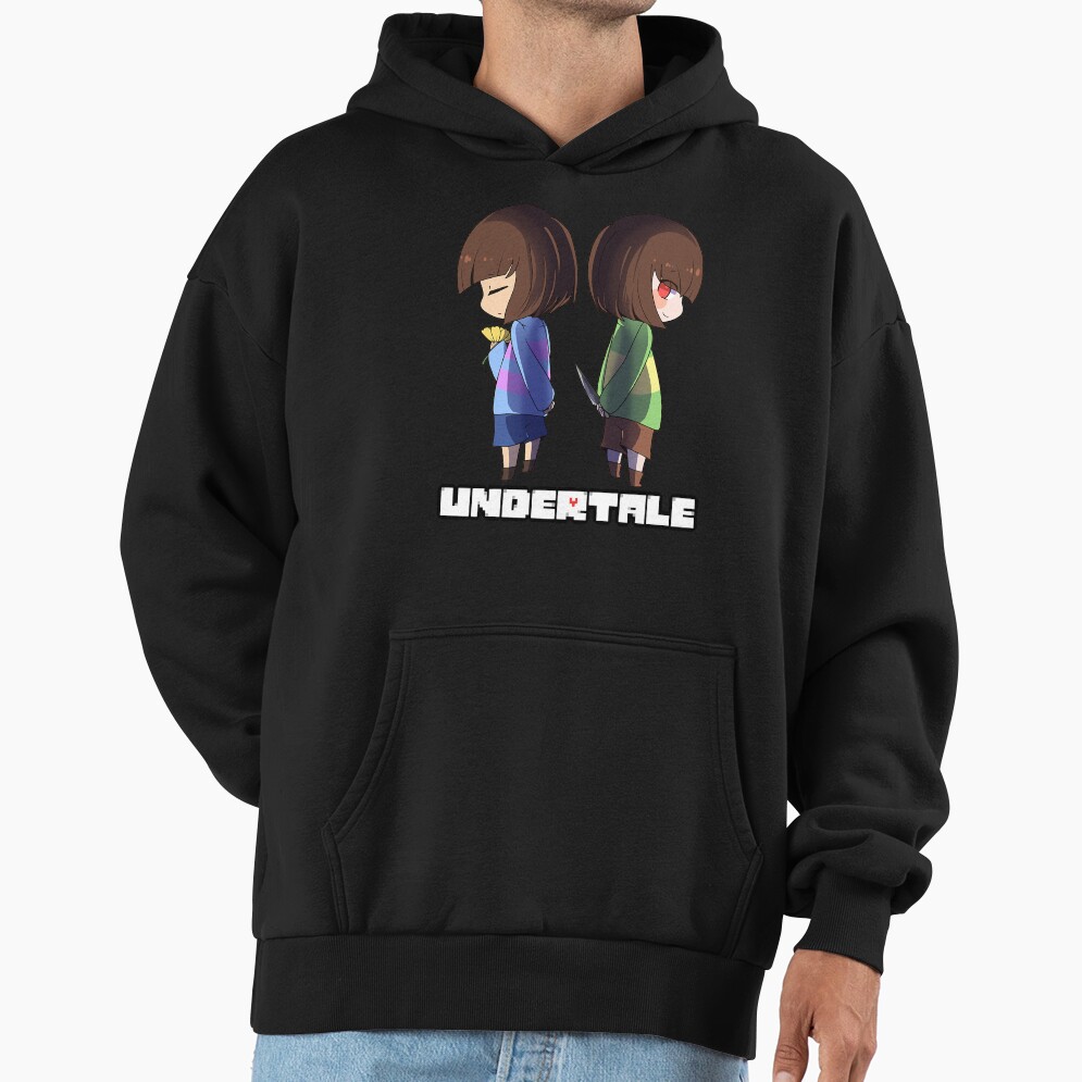 Undertale Chara And Frisk Cute Hoodie - Image 3