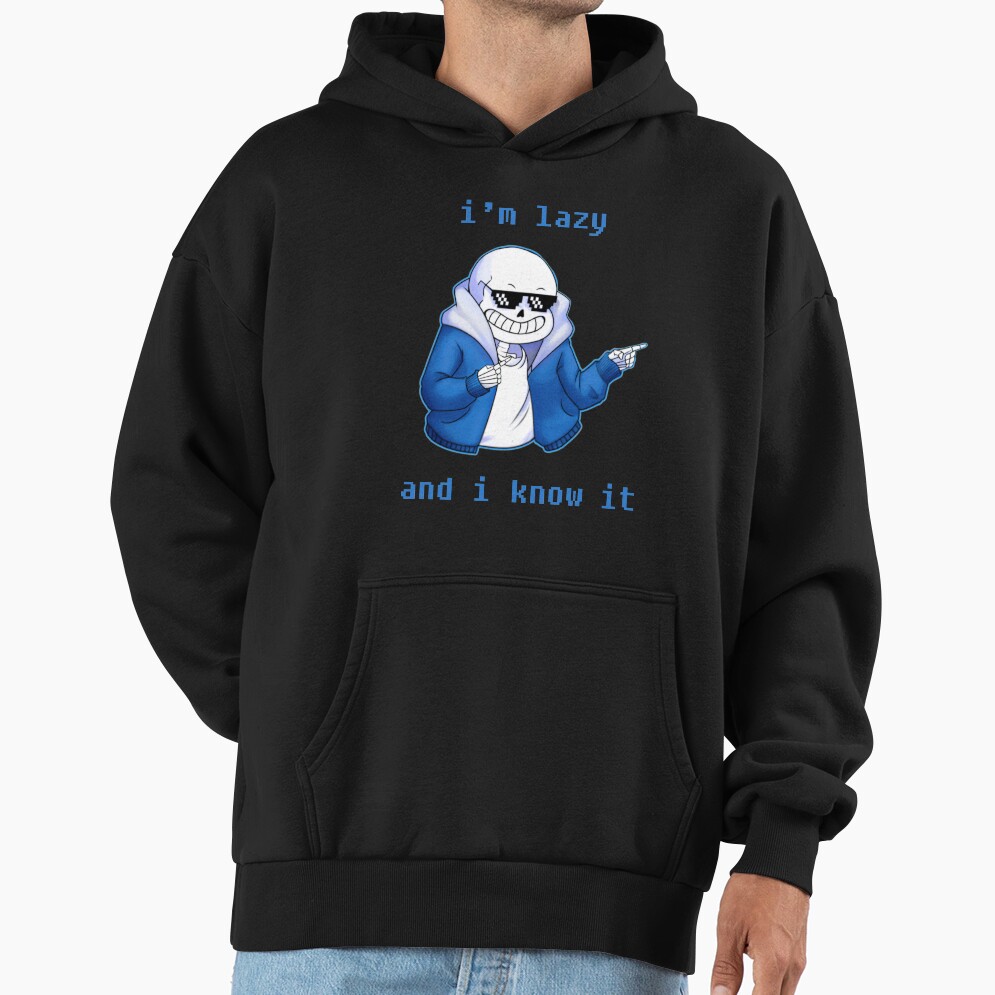 Lazy And I Know It Original Undertale Skeleton Inspired Hoodie - Image 2