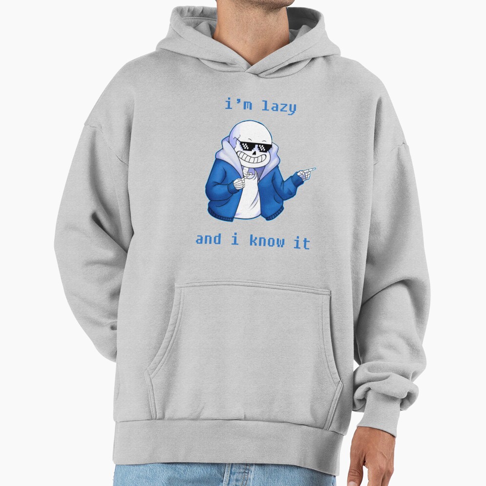 Lazy And I Know It Original Undertale Skeleton Inspired Hoodie - Image 4