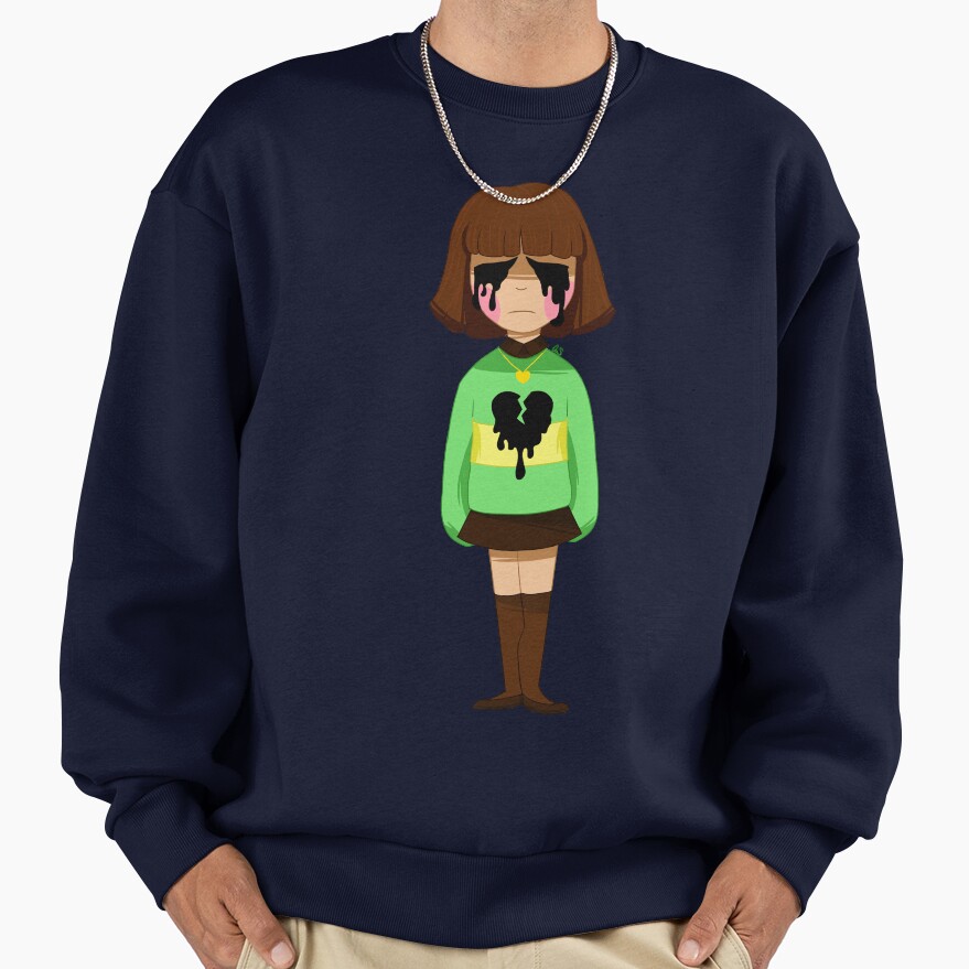 Undertale Chara Bleeding Heart Sweatshirt - Image 5