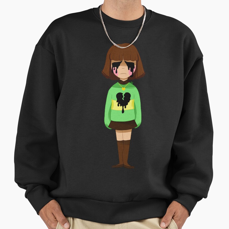 Undertale Chara Bleeding Heart Sweatshirt - Image 2