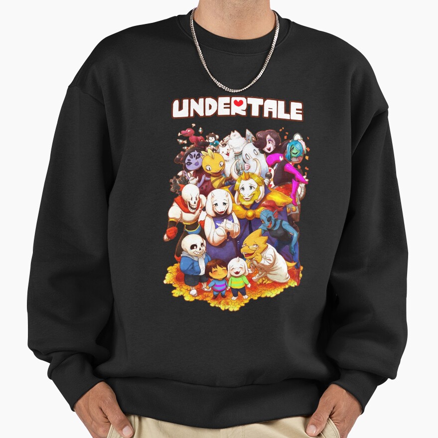 Undertale Video Game Main Characters Funny Design Sweatshirt - Image 2