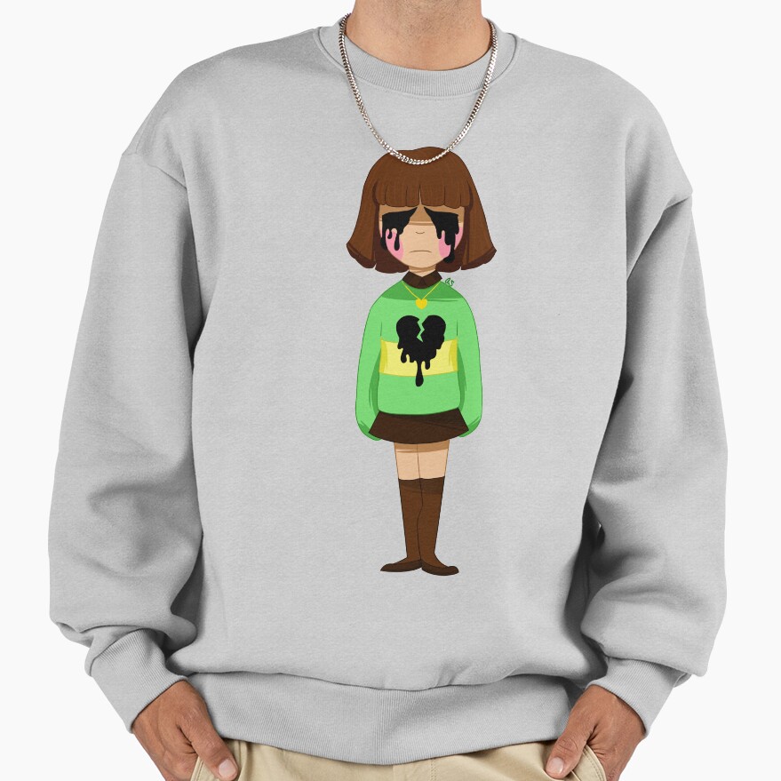 Undertale Chara Bleeding Heart Sweatshirt - Image 4