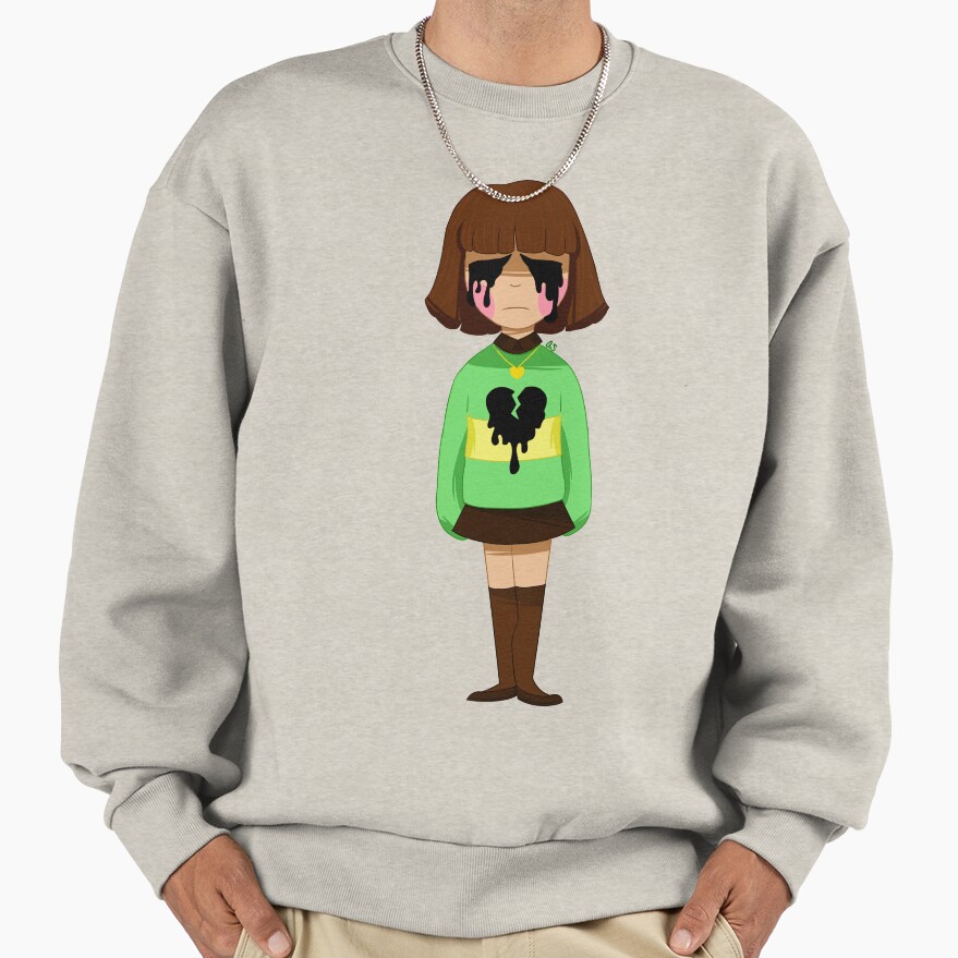 Undertale Chara Bleeding Heart Sweatshirt - Image 3