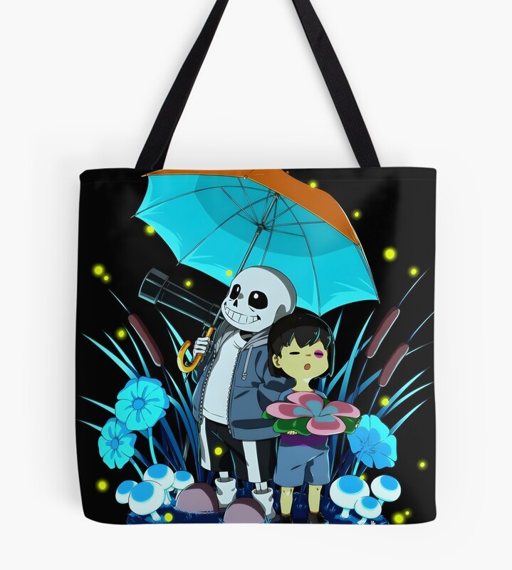 Undertale Sans And Frisk Tote Bag