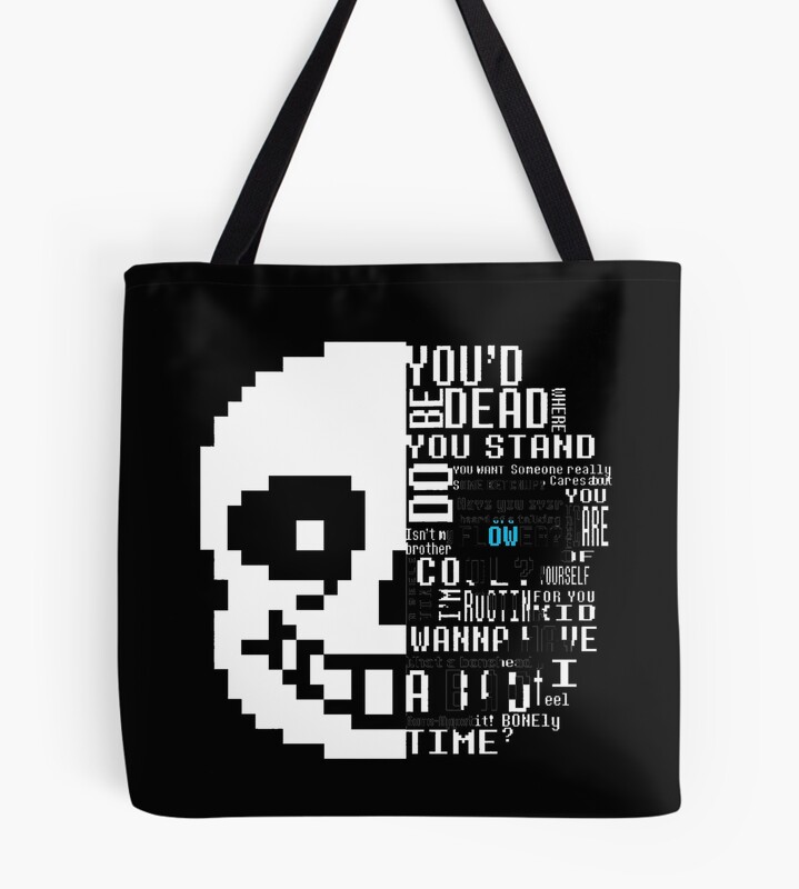 Undertale Sans Shirt Tote Bag