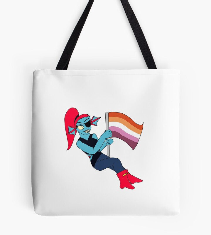 Undyne Lesbian Pride Undertale Tote Bag