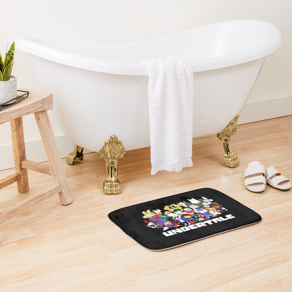 Undertale Game Characters Gamer Fan Bath Mat - Image 2
