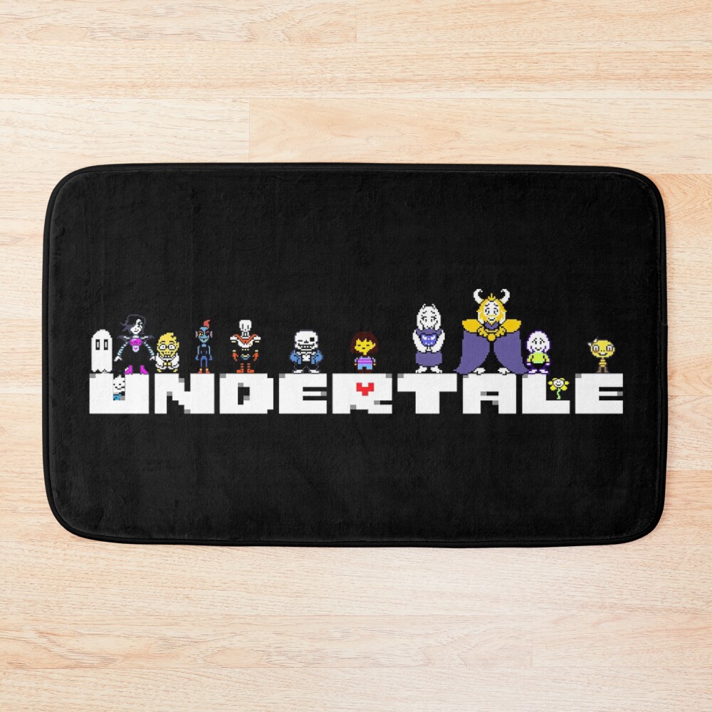 Undertale Classic Video Game Sans Retro Bath Mat