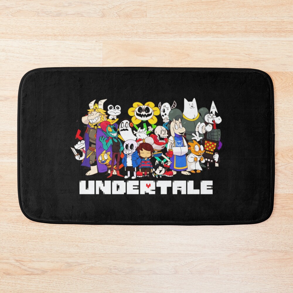 Undertale Game Characters Gamer Fan Bath Mat