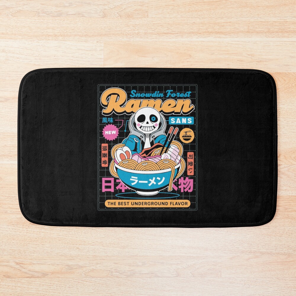 Snowdin Forest Ramen Aesthetic Bath Mat