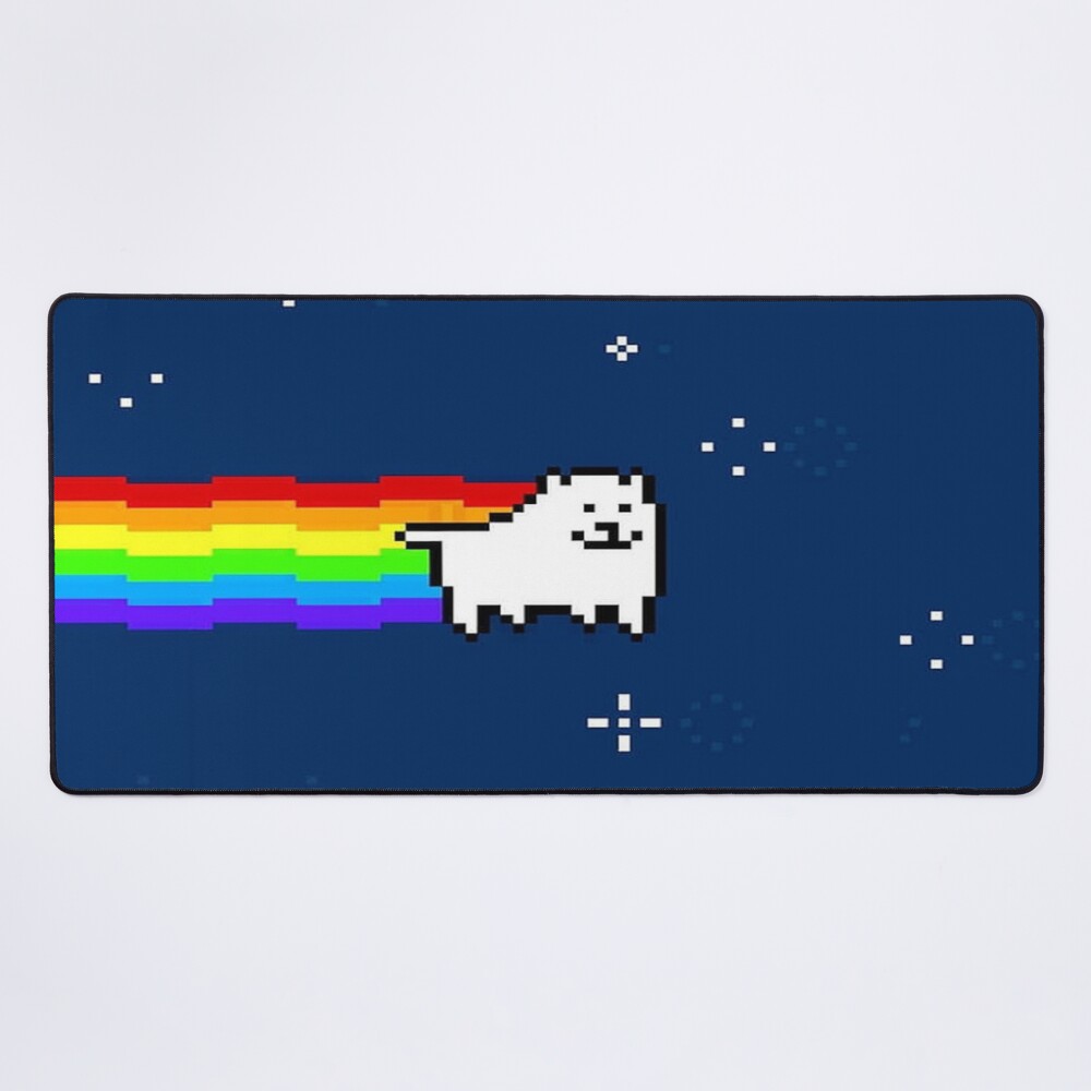 Annoying Dog Rainbow Mouse Pad