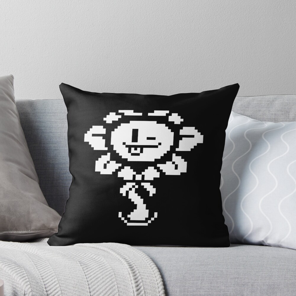 Undertale Flowey Throw Pillow