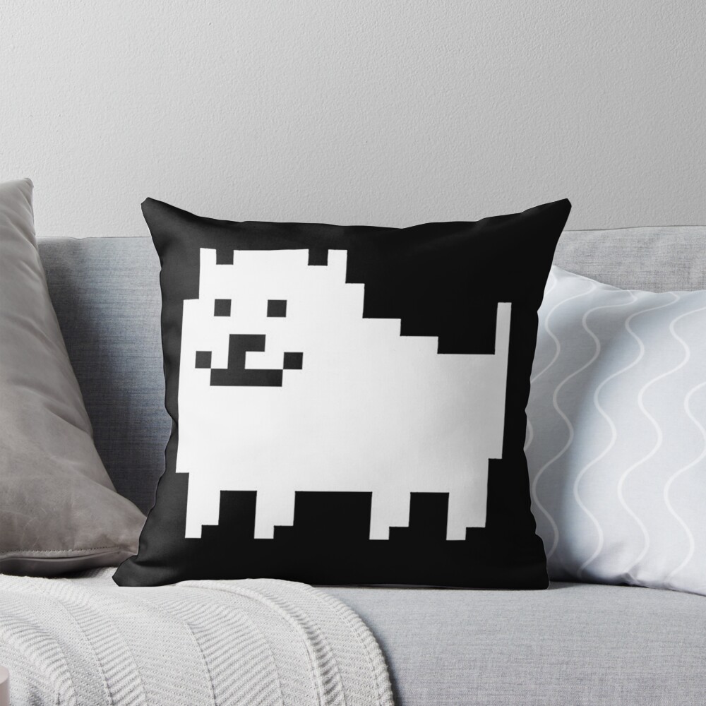 Annoying Dog Undertale Throw Pillow