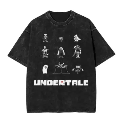 All Characters UNDERTALE Mineral Wash T-shirt
