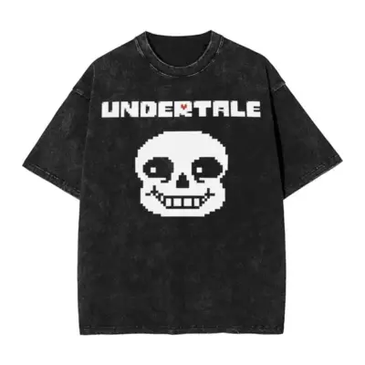 Smile UNDERTALE Mineral Wash T-shirt