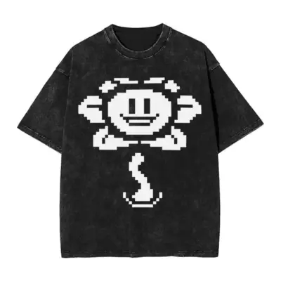 Flower UNDERTALE Mineral Wash T-shirt