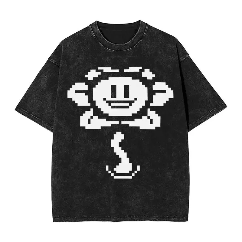 Flower UNDERTALE Mineral Wash T-shirt