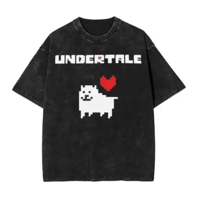 Heart UNDERTALE Mineral Wash T-shirt
