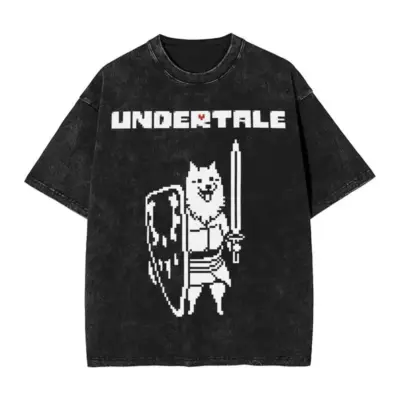 Dog UNDERTALE Mineral Wash T-shirt