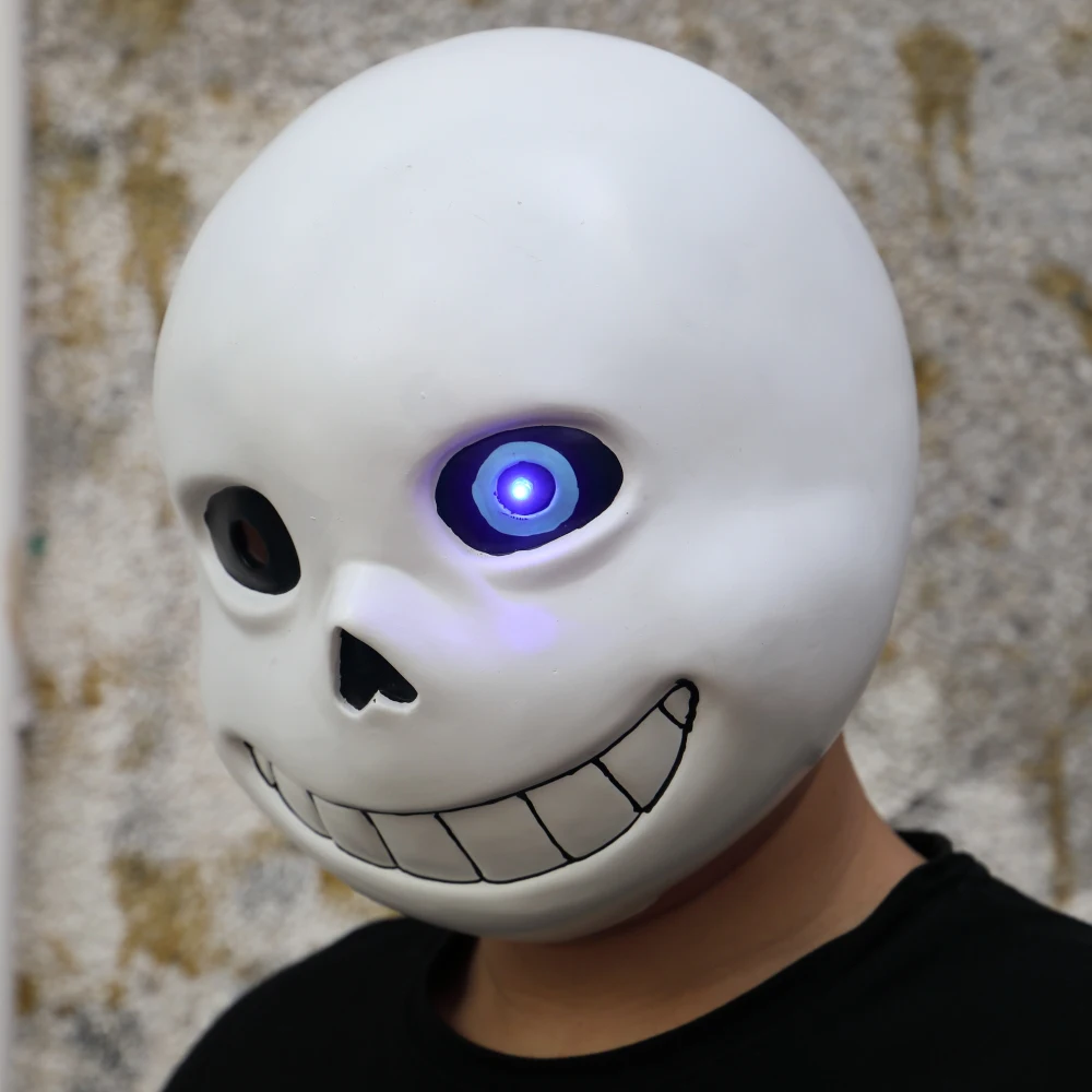 Game Undertale Masks Sans Mask Latex Led Light Full Head - Image 5