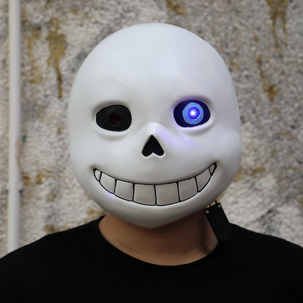 Game Undertale Masks Sans Mask Latex Led Light Full Head - Image 4