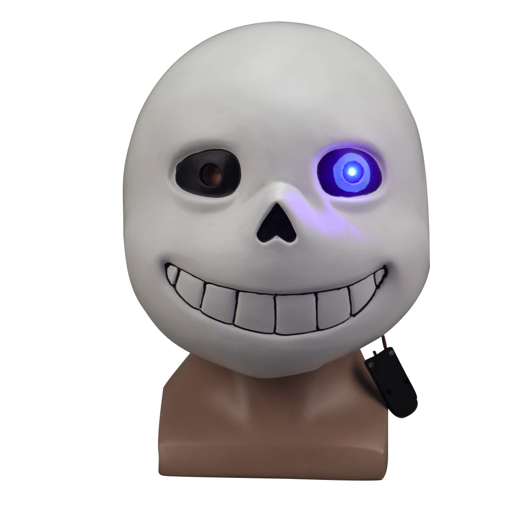 Game Undertale Masks Sans Mask Latex Led Light Full Head